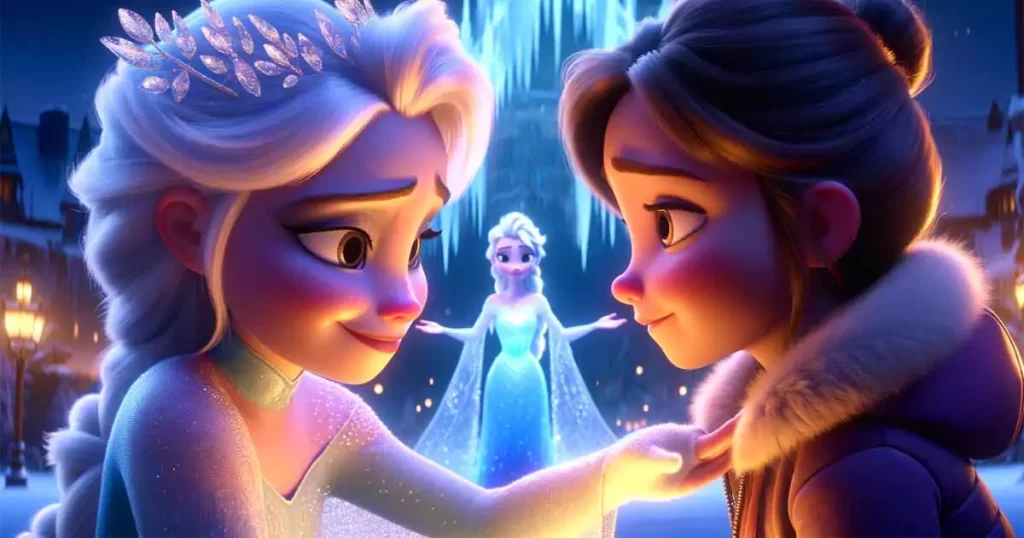 Frozen the story about Elsa and Anna