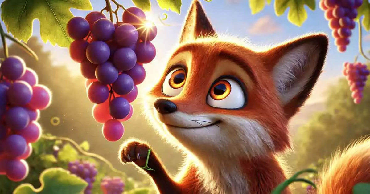 The Fox And The Grapes Aesop s Fable About Pride The Fox And The Grapes Aesop s Fable About Pride